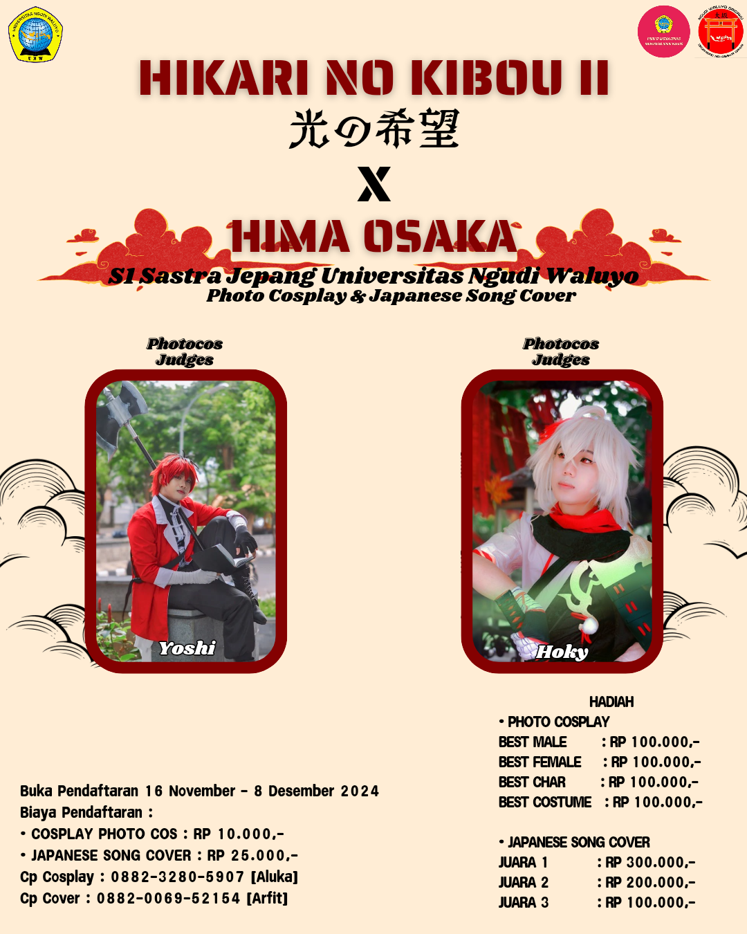 Hikari no Kibou Lomba Photo Cosplay dan Cover Japanese Song