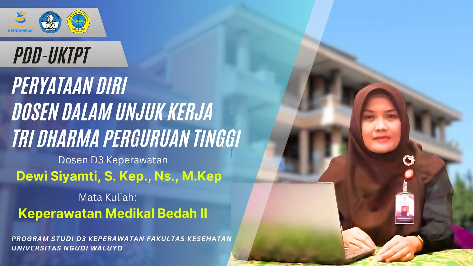 UKM SINEMATOGRAFI CIPTAKAN VIDEO PROFIL PRODI D3 KEPERAWATAN UNIVERSITAS NGUDI WALUYO